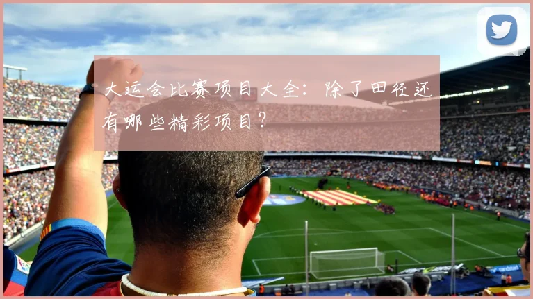 大运会比赛项目大全：除了田径还有哪些精彩项目？